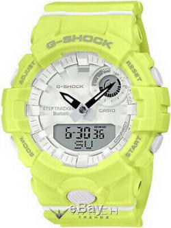 Casio G-Shock GMAB800-9A Bluetooth Connected Step Count Yellow Watch