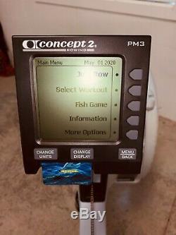 Concept 2 Model D PM3 Rowing Machine, only 94k meters-ExCond- Local SWFL Pickup