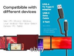 Duex Max Mobile Pixels New 14.1 Portable Monitor, Full HD 1080P IPS Auto Rot