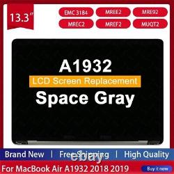 EMC 3358 For MacBook Pro A1989 2018 Space Gray LCD Display Screen Assembly MR9U2