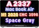 EMC 3598 Apple MacBook Air M1 2020 A2337 LCD Display Space Gray Screen 661-16806