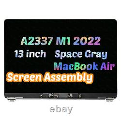 EMC3598 LCD Display Screen Assembly For 13 MacBook Air A2337 M1 2020 Space Gray