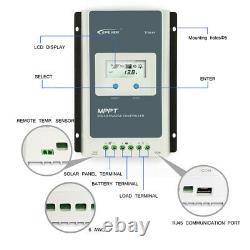 EPEVER MPPT 40A 30A 20A Solar Charge Controller 12/24V Lithium Battery With MT50