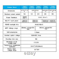 EPEVER Tracer4210AN 40A MPPT Solar Panel Charge Battery Controller Regulator