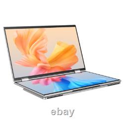 EVICIV Dual Stacked 15.6 Folding Monitor Triple Portable Display with Stand VESA