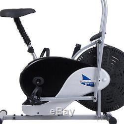 EXERCISE BIKE TRAINER Fan Bicycle Stationary Cardio Upright Fitness Manual Tensi