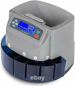 Electronic USD Coin Sorter and Counter, LCD Display, Sorts 270 Coins Per Minute