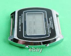 Elektronika 5-207 30354 Soviet Digital LCD Wrist Watch Chronograph Hispanic ver
