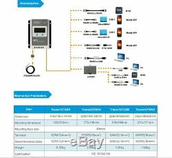 Epever MPPT Solar Charge Controller Tracer AN Power Regulator 12V/24V PV 100V