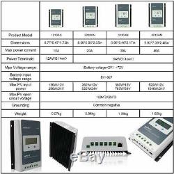 Epever MPPT Solar Charge Controller Tracer AN Power Regulator 12V/24V PV 100V