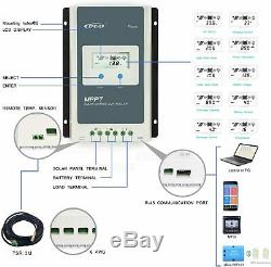 Epever MPPT Solar Charge Controller Tracer AN Power Regulator 12V/24V PV 100V