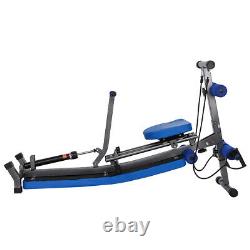 Exercise Rowing Machine Rower 12 Hydraulic Resistance Levels 2-IN-1 Sit-Up Bench