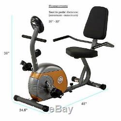 Fitness Bike Cycle Pedal Home Office Indoor Exercise Cardio Stationary Workout