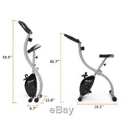 Foldable Exercise Bike Magnetic Upright Stationary Indoor Workout Cycling Bike