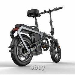 Folding 14 Electric Bicycle 350W Mountain e-City Bike ebike 95% Pre-assembled