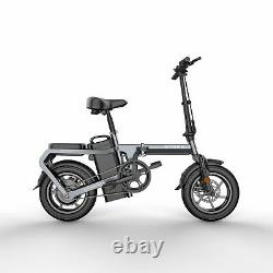 Folding 14 Electric Bicycle 350W Mountain e-City Bike ebike 95% Pre-assembled