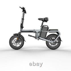 Folding 14Electric Bicycle 400W Mountain Bike Chainless Moped e-City Snow ebike