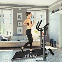 Folding Manual Treadmill Portable Running Home Fitness Walking Machine Sport US