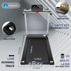 Folding Treadmill LED Display Walking Jogging Running Machine With Table M5BD