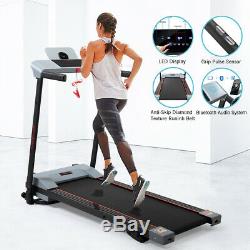 Folding Treadmill Support Electric Motorized Power Running Fitness Machine