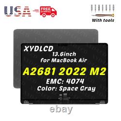 For MacBook Air 13.6 A2681 EMC4074 MLXY3LL/A MLY13LL/A Full LCD Screen Assembly