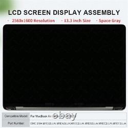 For MacBook Air A1932 2018 LCD Screen Replacement Assembly Space Gray EMC 3184