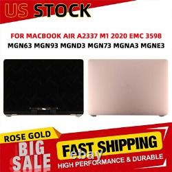For MacBook Air A2337 M1 LCD Screen Display Gray Silver Gold Assembly MGN63LL/A