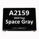 For MacBook Pro 13 A2159 2019 True Tone LCD Screen Display Assembly Space Gray