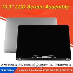 For MacBook Pro A1989 2018 Space Gray LCD Display Screen Full Assembly 661-10037