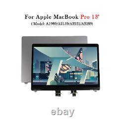 For Macbook Pro A1989/A2159/A2251/A2289 LCD Display Screen Replacement Gray