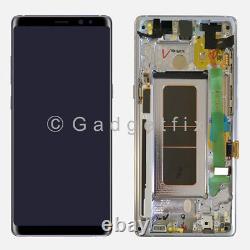 For Samsung Galaxy Note 8 Gray OLED LCD Display Touch Screen Frame Replacement