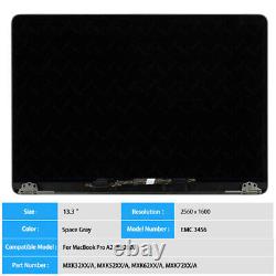 Full LCD Screen Display+Top Cover Assembly For Apple Macbook Pro 13.3 A2289 2020