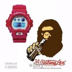 G-SHOCK CASIO BAPE A BATHING APE Coca Cola Limited Edition DW-6900 Wrist Watch