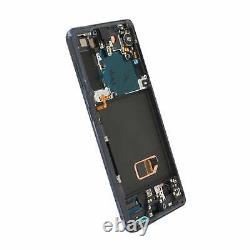 G991 LCD OLED Display w Frame for Samsung Galaxy S21 5G Phantom Gray