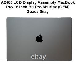 Genuine Apple MacBook Pro 2021 M1 Pro Max LCD Screen Display Gray A2485 16