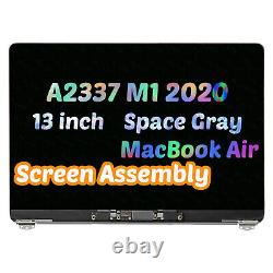 Gray For Apple MacBook Pro 13.3 A2337 2020 EMC 3598 MWTK2 LCD Display Assembly