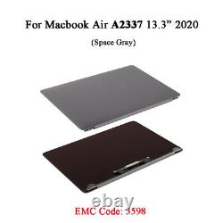 Gray LCD Display Screen Assembly For Apple Macbook Air A2337 M1 13.3 EMC 3598