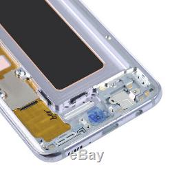 Gray LCD Display Touch Screen Digitizer + Frame Replacement Fr Samsung Galaxy S8