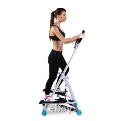 HOMCOM Stepper Fitness Exercise Handle Bar Machine Cardio Foldable Workout