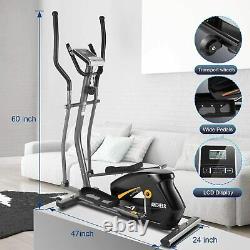 Heavy Duty Exercise Bike Eliptical Exercise Machine Smooth Quiet for Home Gym