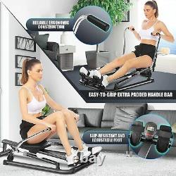 Hydraulic Rowing Machine Row Training Equipment 12 resistance levels Rower LCD