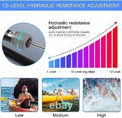 Hydraulic Rowing Machine Row Training Equipment 12 resistance levels Rower LCD