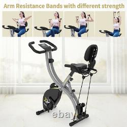 Indoor Folding Exercise Bike Resistance Cycling Cardio Bicycle Home Gym Workout
