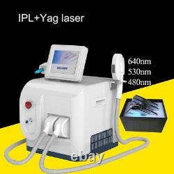 Ipl hair removal Q switched nd yag laser tattoo removal multi function machine