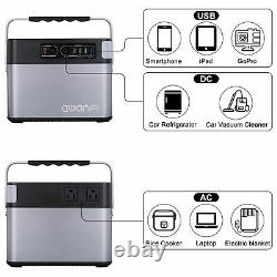 LCD 500Wh Generator Power Supply Energy Storage Station 4USB w 120W Solar Panel