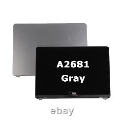 LCD Display Screen+Top Cover Replacement Parts for Macbook Air A2681 13.6 Gray