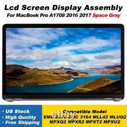 LCD Screen Assembly For MacBook Pro 13 A1708 2016 2017 EMC3164 EMC2978 MPXT2LL