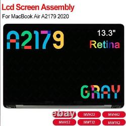 LCD Screen Assembly Gray For Apple MacBook Air 13 A2179 2019-2020 EMC 3302