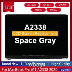 LCD Screen Assembly Replacement For Macbook Pro 13 A2338 2020 Space Gray MYD83