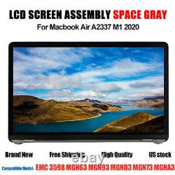 LCD Screen Assembly for MacBook Air 13''Retina M1 2020 A2337 EMC 3598 Space Gray